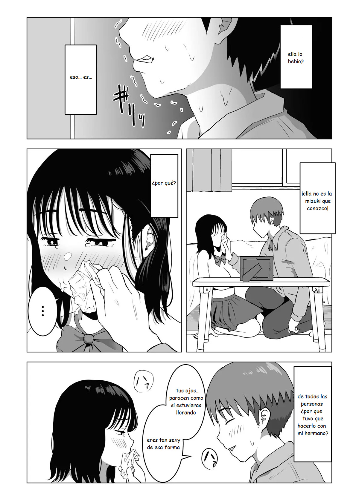 [Mochichimaru] Mi AMIGA de la INFANCIA de GRANDES PECHOS y mi HERMANO se han estado comportando raro (Comic Porn)