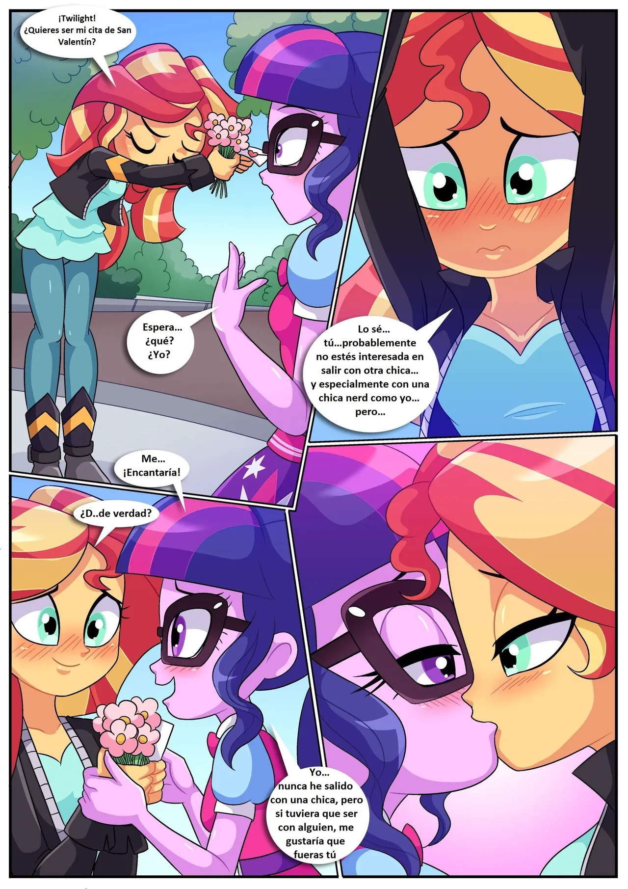 [Palcomix] Mi adorable princesa, yuri es magia (My Little Pony – Equestria Girls)
