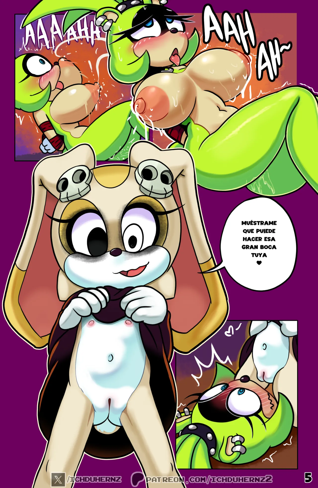 [Ichduhernz] Tails & Cream Halloween Moment (Sonic the Hedgehog)