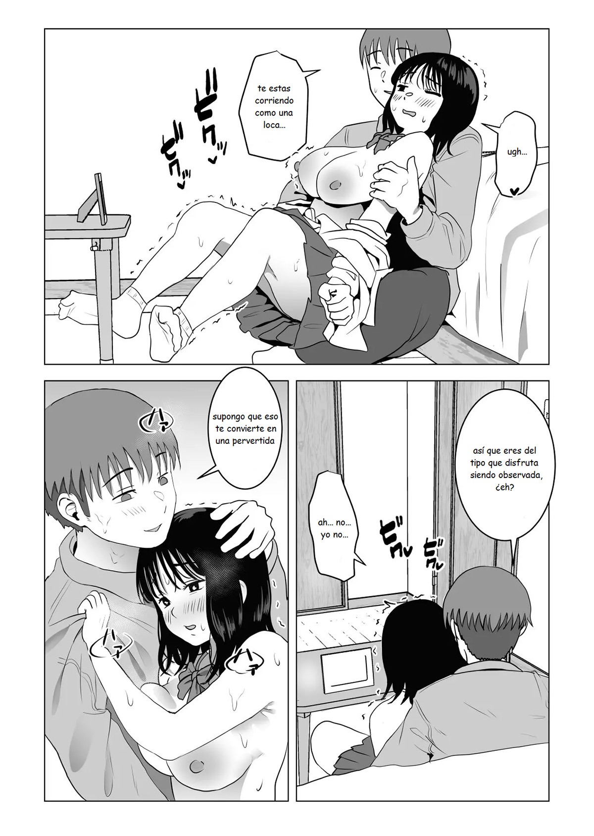 [Mochichimaru] Mi AMIGA de la INFANCIA de GRANDES PECHOS y mi HERMANO se han estado comportando raro (Comic Porn)
