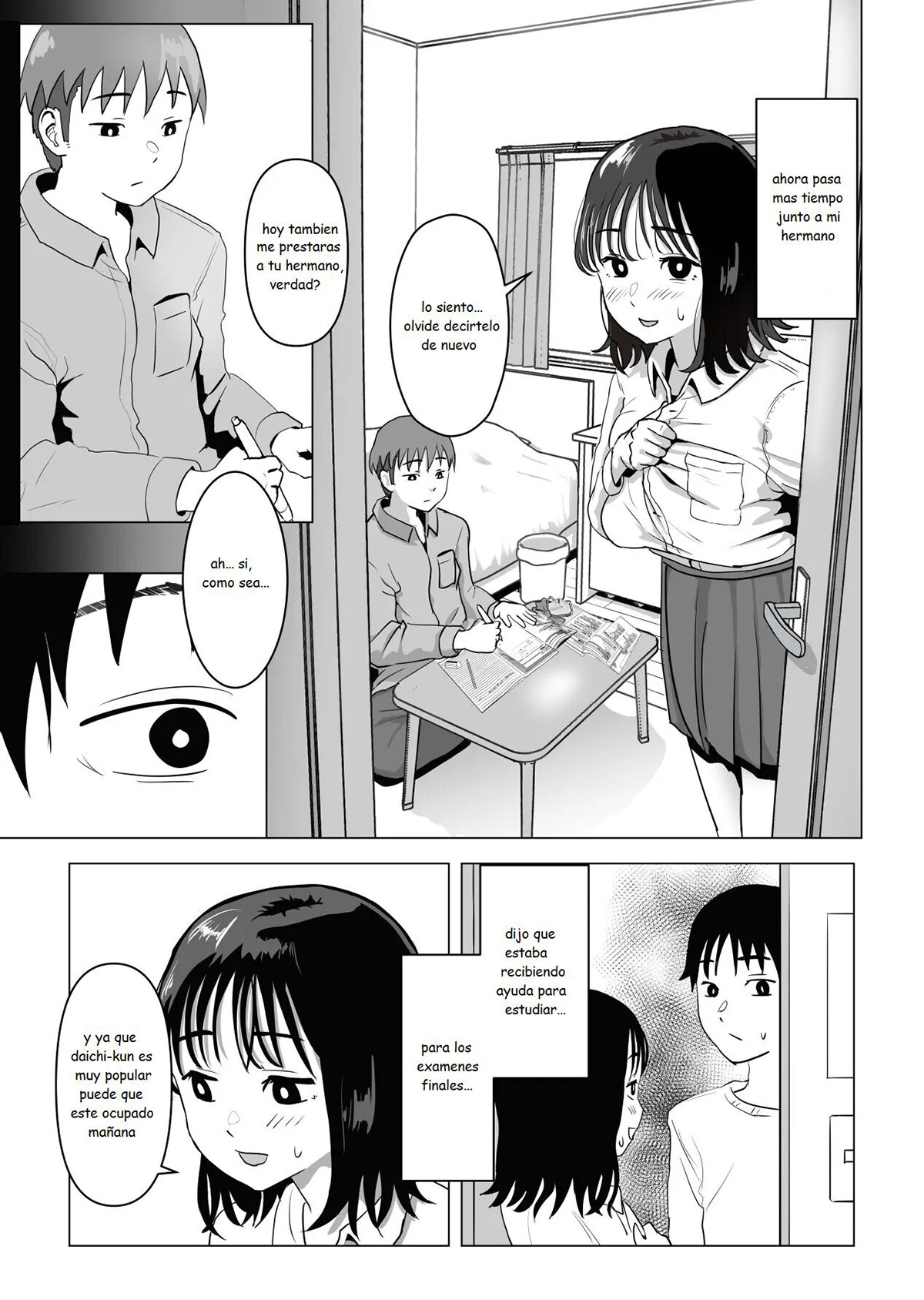 [Mochichimaru] Mi AMIGA de la INFANCIA de GRANDES PECHOS y mi HERMANO se han estado comportando raro (Comic Porn)