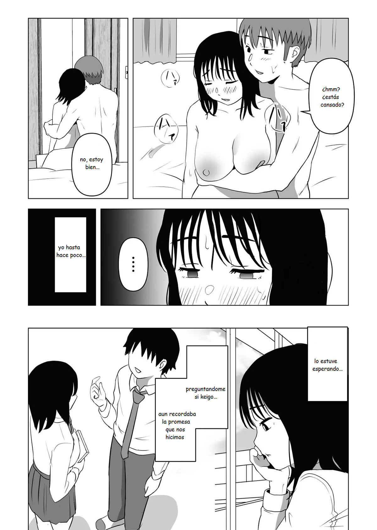 [Mochichimaru] Mi AMIGA de la INFANCIA de GRANDES PECHOS y mi HERMANO se han estado comportando raro (Comic Porn)