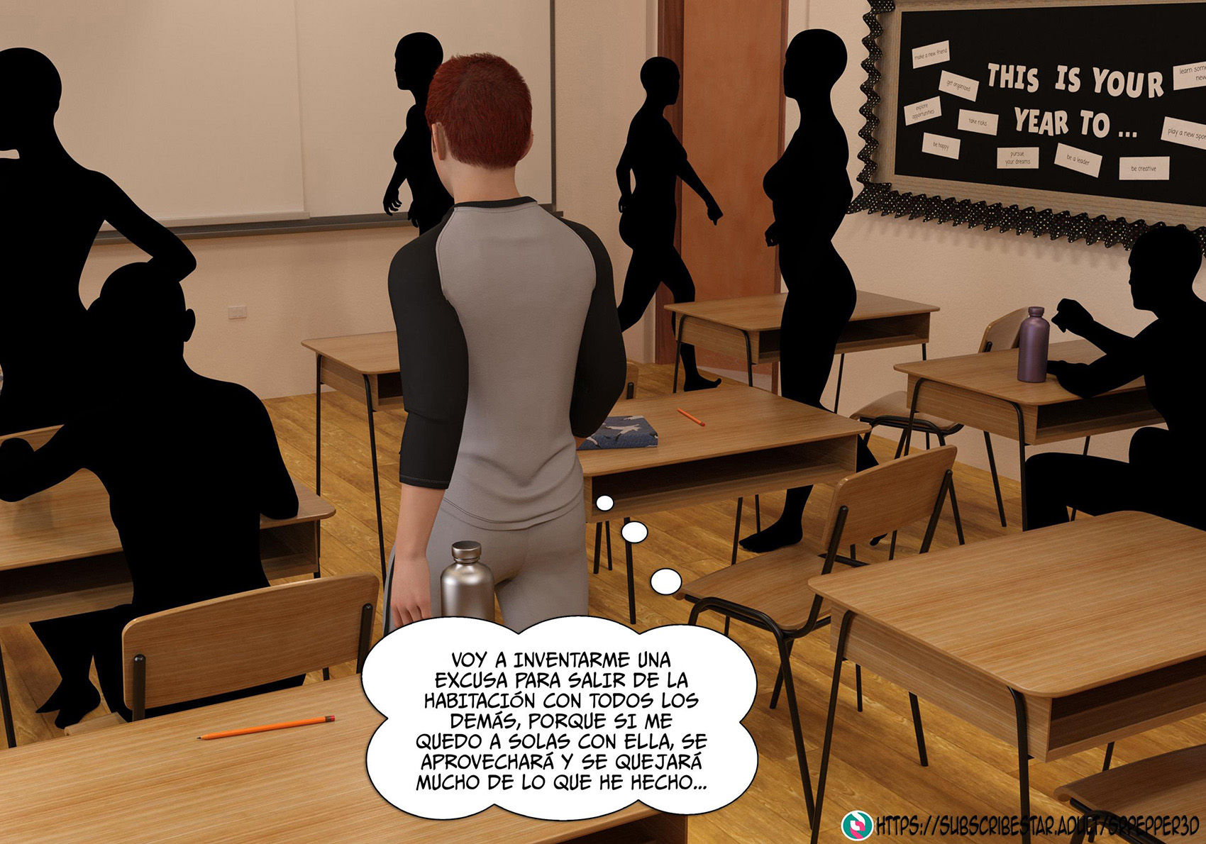 [Sr.Pepper] My TEACHER is my STEPMOM parte 1 (Comic Porn)