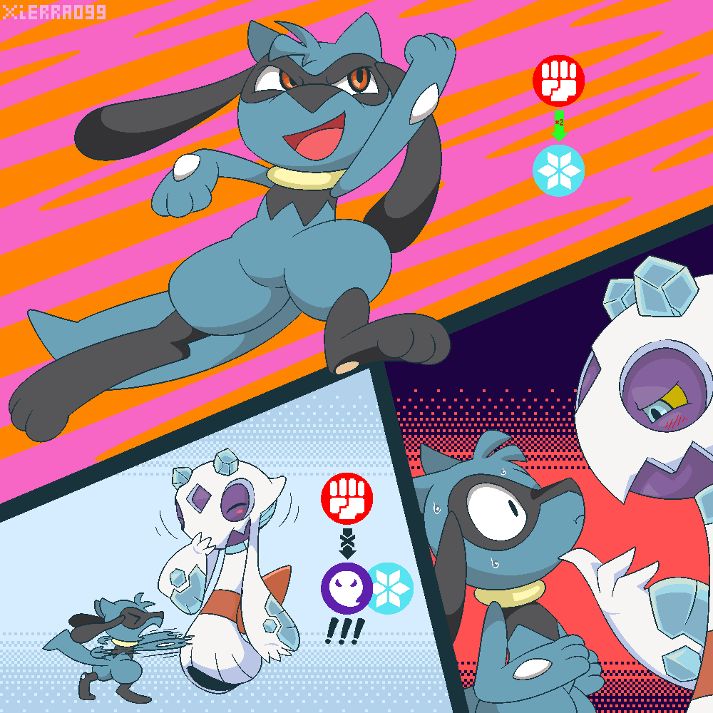 [Xierra099] Riolu learns the Type Chart (Pokémon)