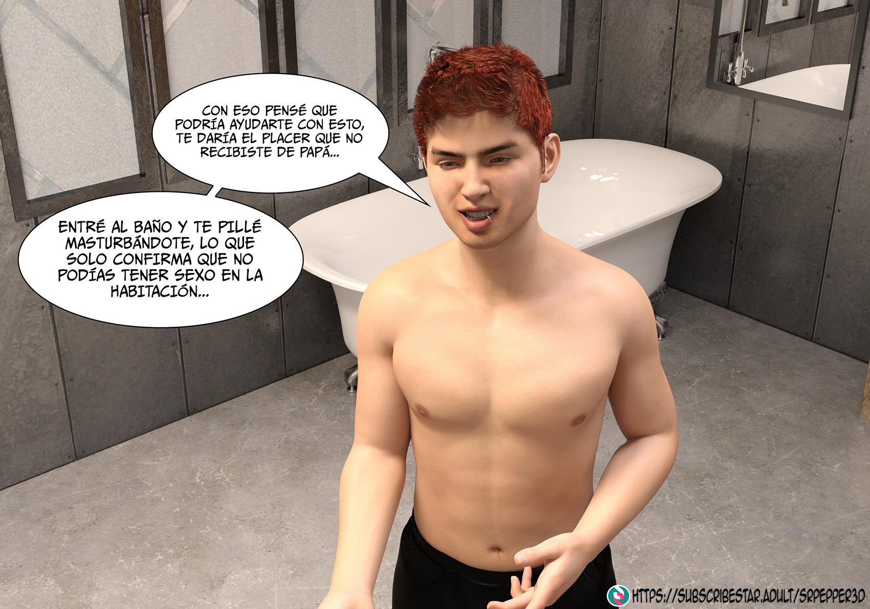 [Sr.Pepper] My TEACHER is my STEPMOM parte 1 (Comic Porn)