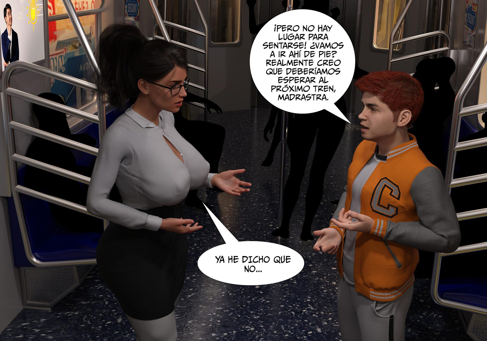 [Sr.Pepper] My TEACHER is my STEPMOM parte 1 (Comic Porn)