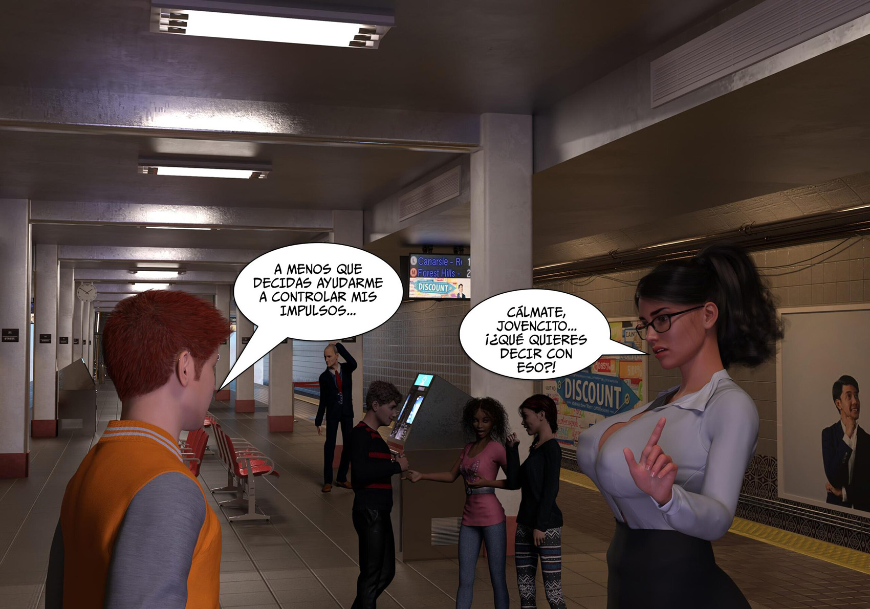 [Sr.Pepper] My TEACHER is my STEPMOM parte 1 (Comic Porn)