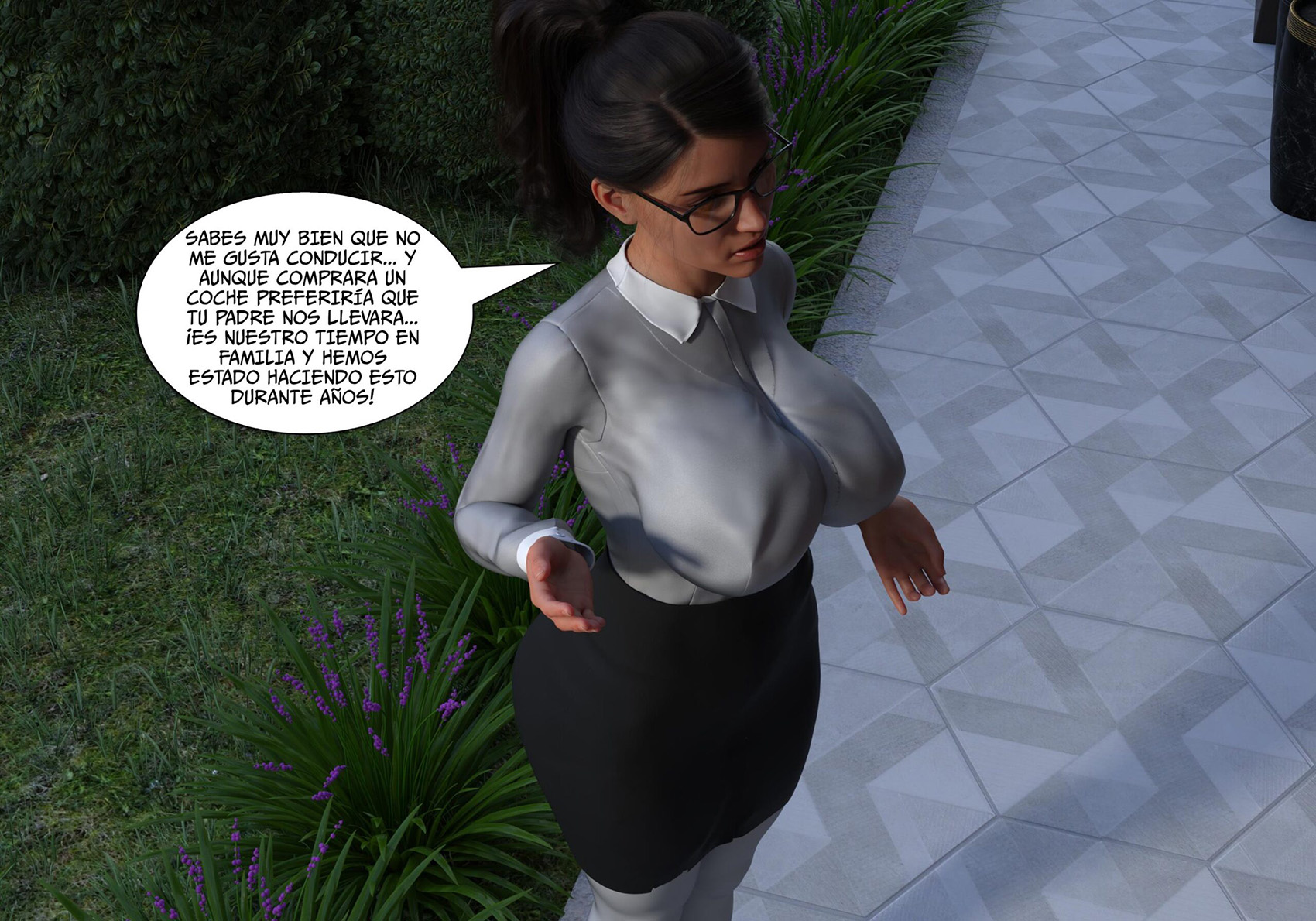 [Sr.Pepper] My TEACHER is my STEPMOM parte 1 (Comic Porn)