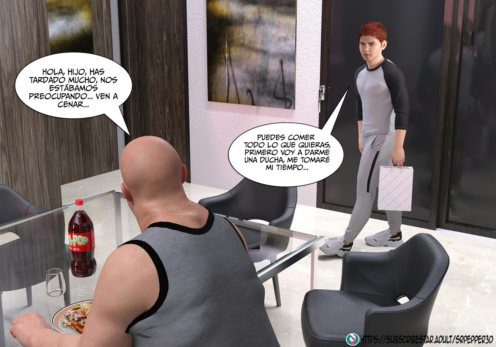 [Sr.Pepper] My TEACHER is my STEPMOM parte 1 (Comic Porn)