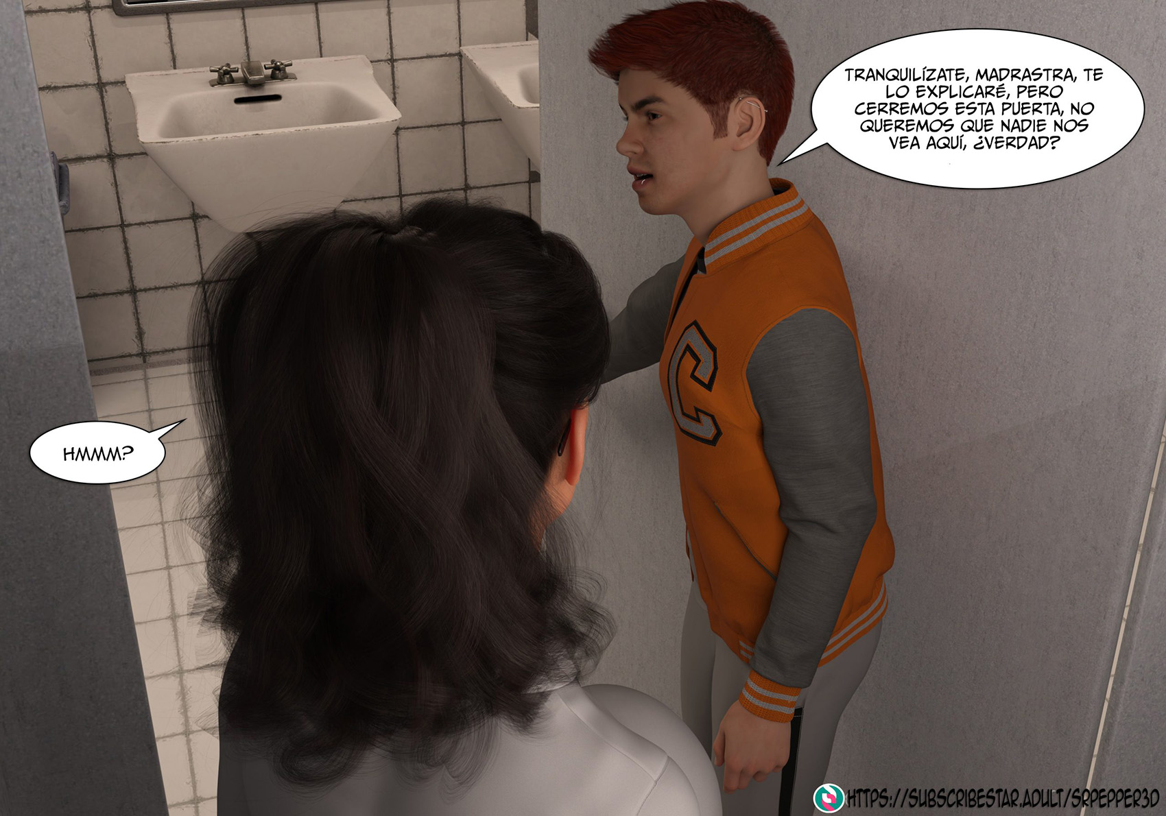 [Sr.Pepper] My TEACHER is my STEPMOM parte 1 (Comic Porn)