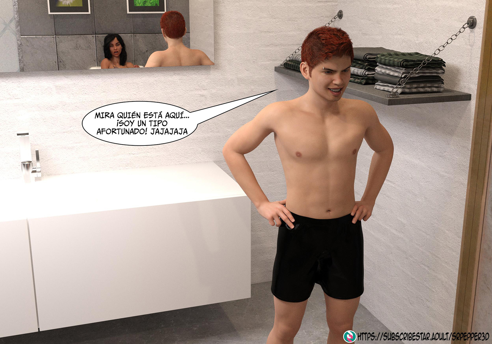 [Sr.Pepper] My TEACHER is my STEPMOM parte 1 (Comic Porn)