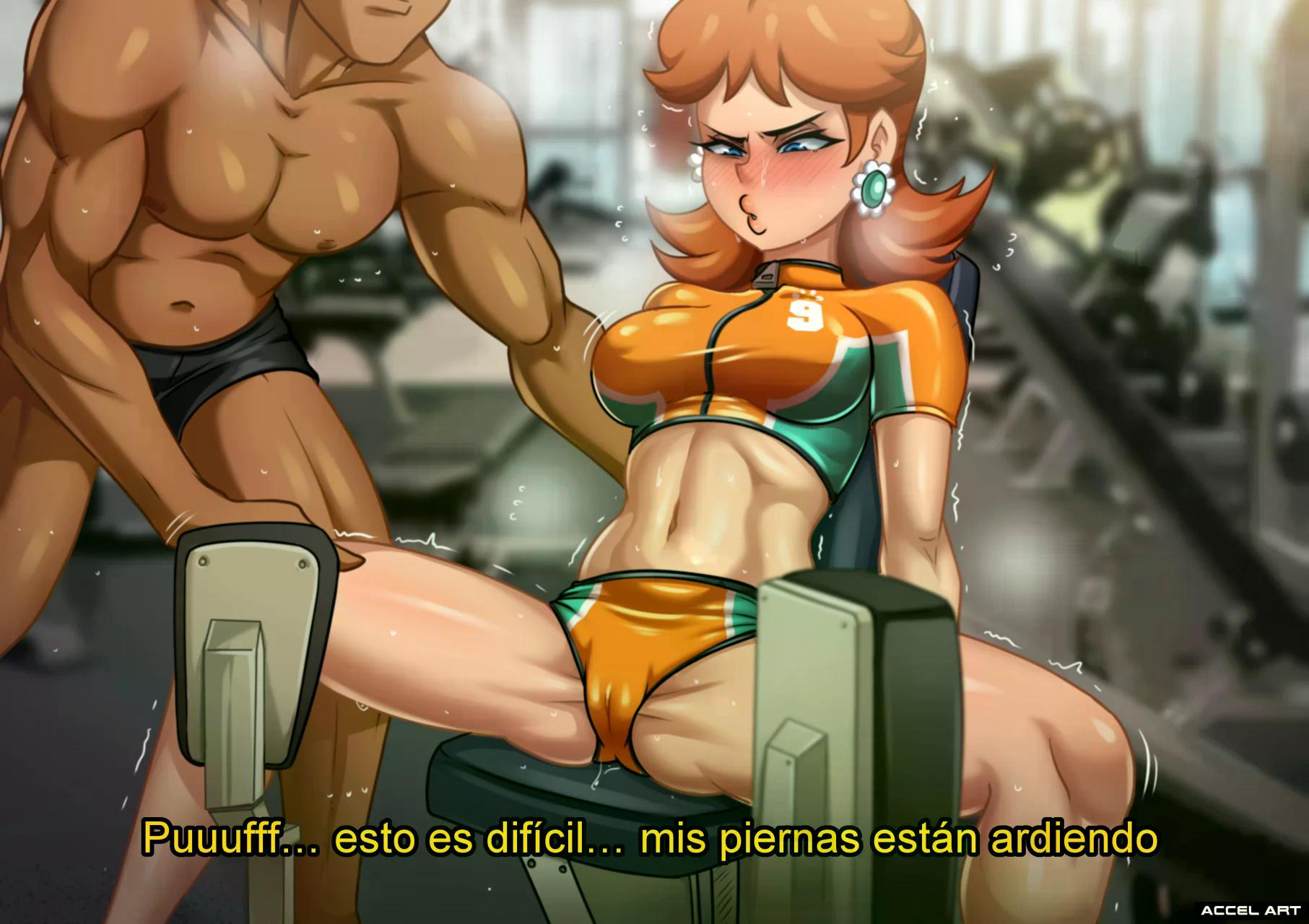 [Accel Art] Waifu Cast – DAISYS Workout Regimen (Mario Strikers)