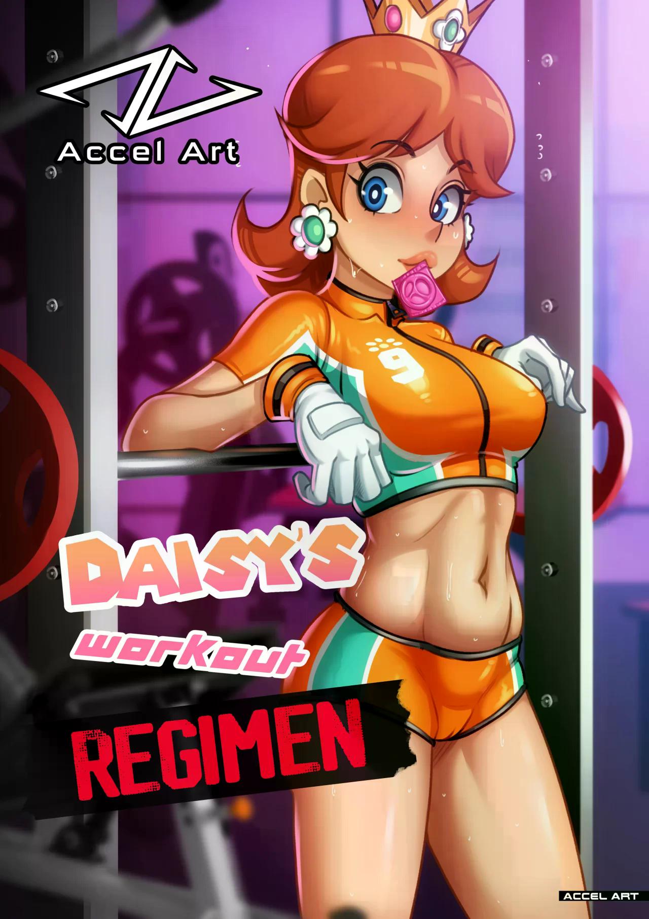 [Accel Art] Waifu Cast – DAISYS Workout Regimen (Mario Strikers)