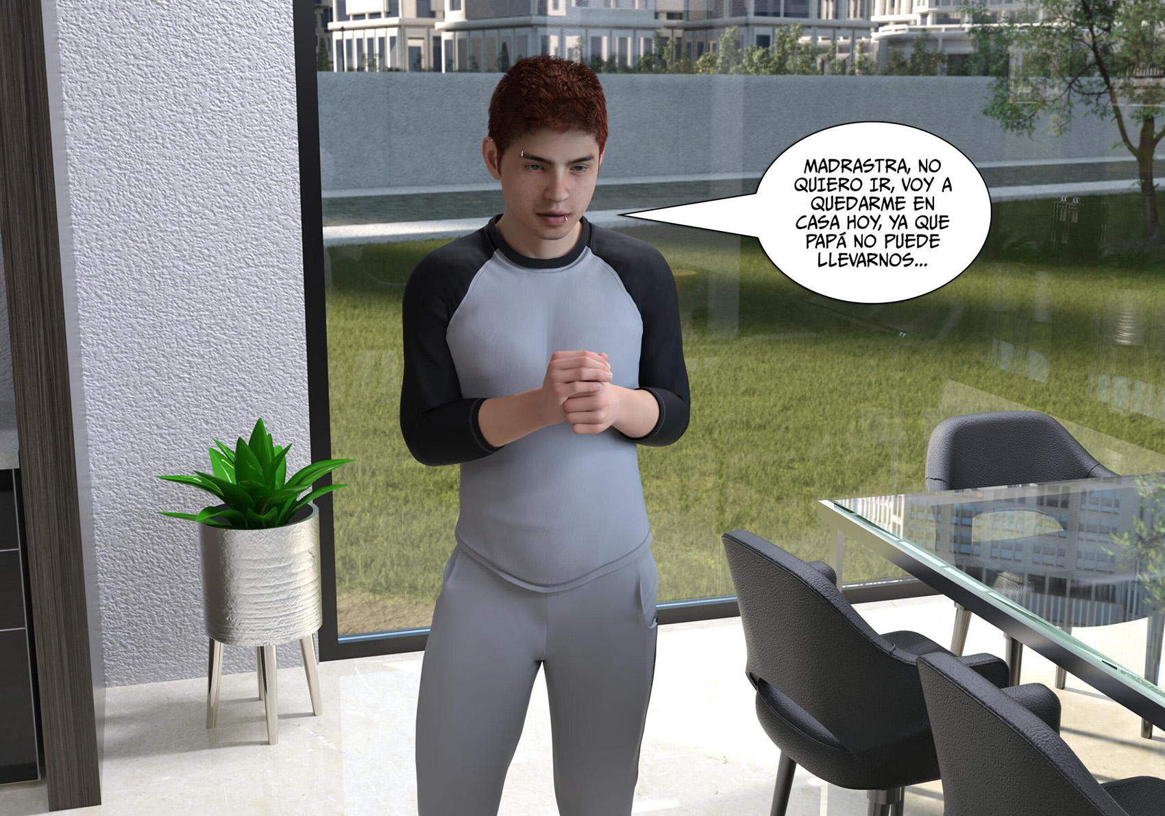 [Sr.Pepper] My TEACHER is my STEPMOM parte 1 (Comic Porn)