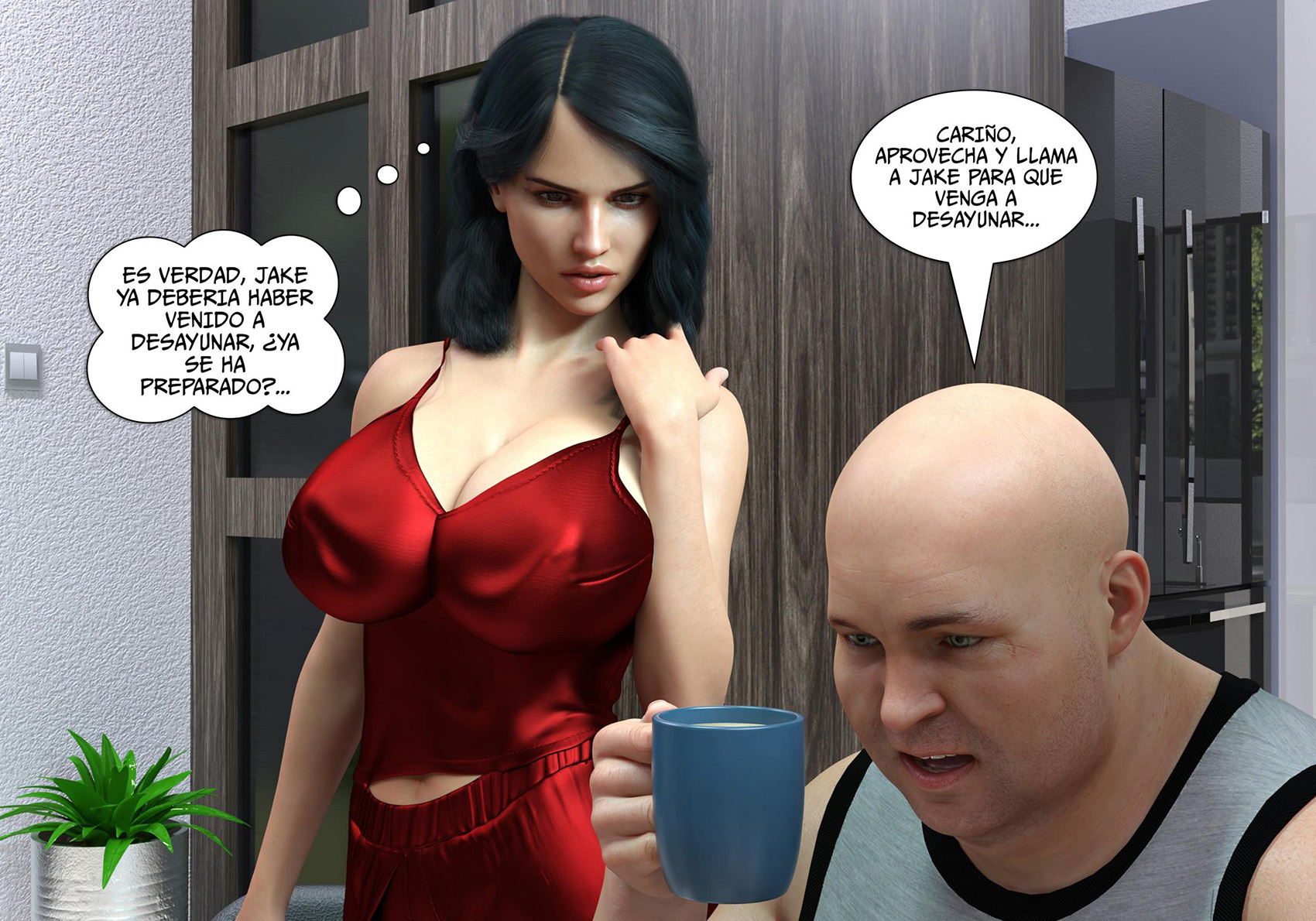 [Sr.Pepper] My TEACHER is my STEPMOM parte 1 (Comic Porn)